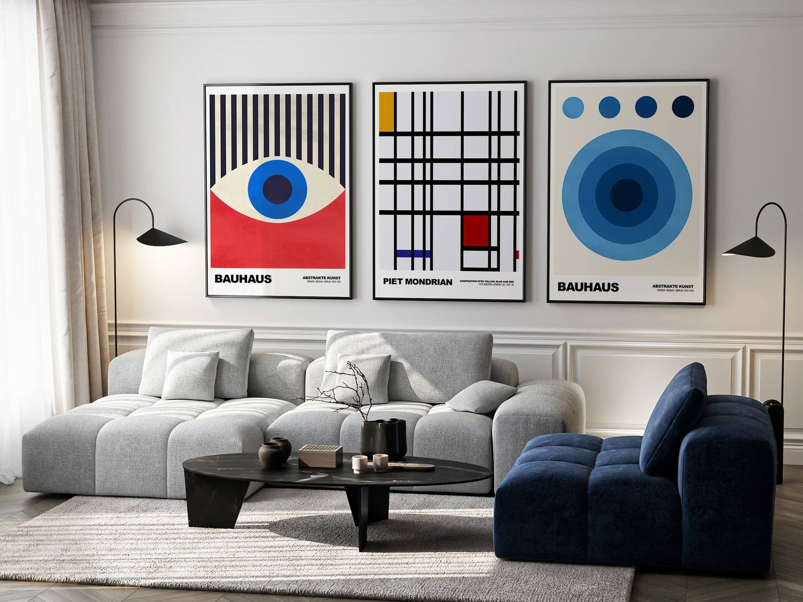 Affiche - Collection d'art Bauhaus / Ensemble de 3