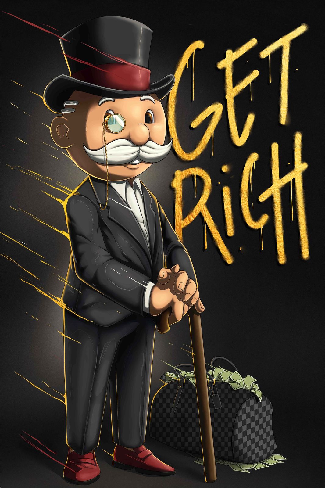 Affiche - Monopoly Devenir Riche