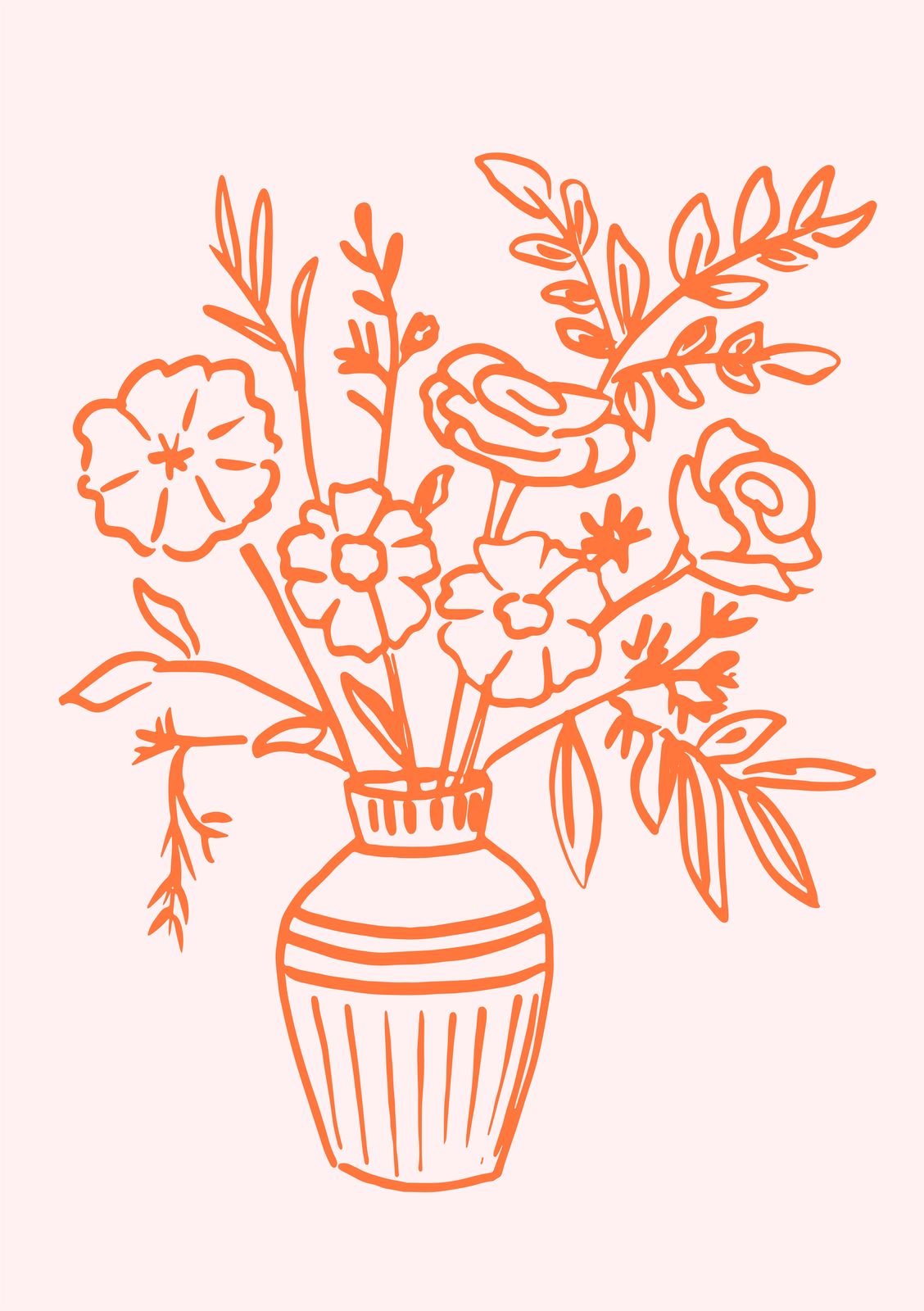 Affiche - Art de vase floral