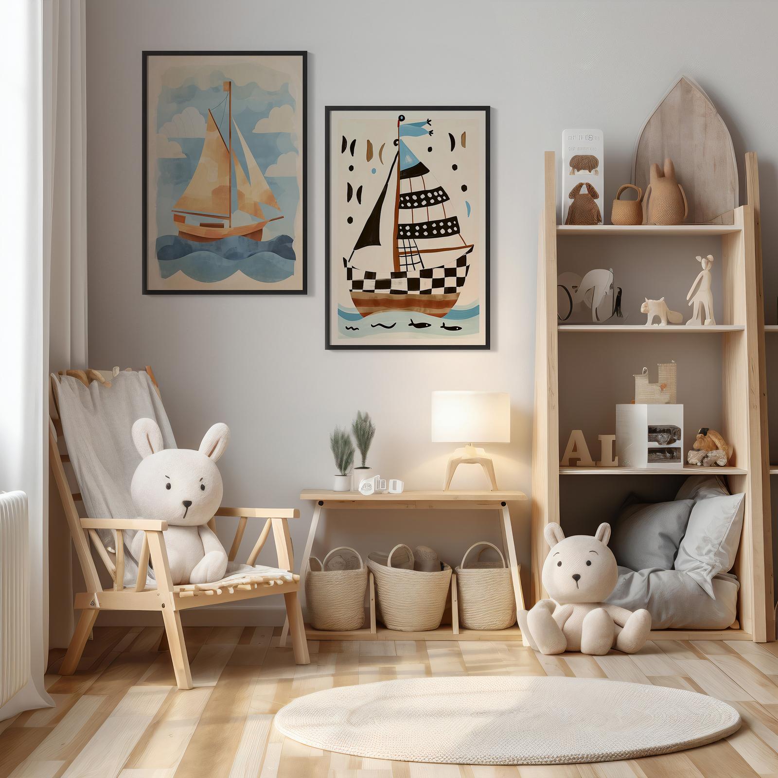 Affiche - Art nautique / Ensemble de 2