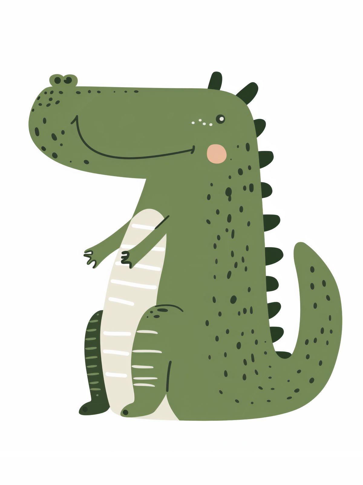 Affiche - Dinosaure Vert