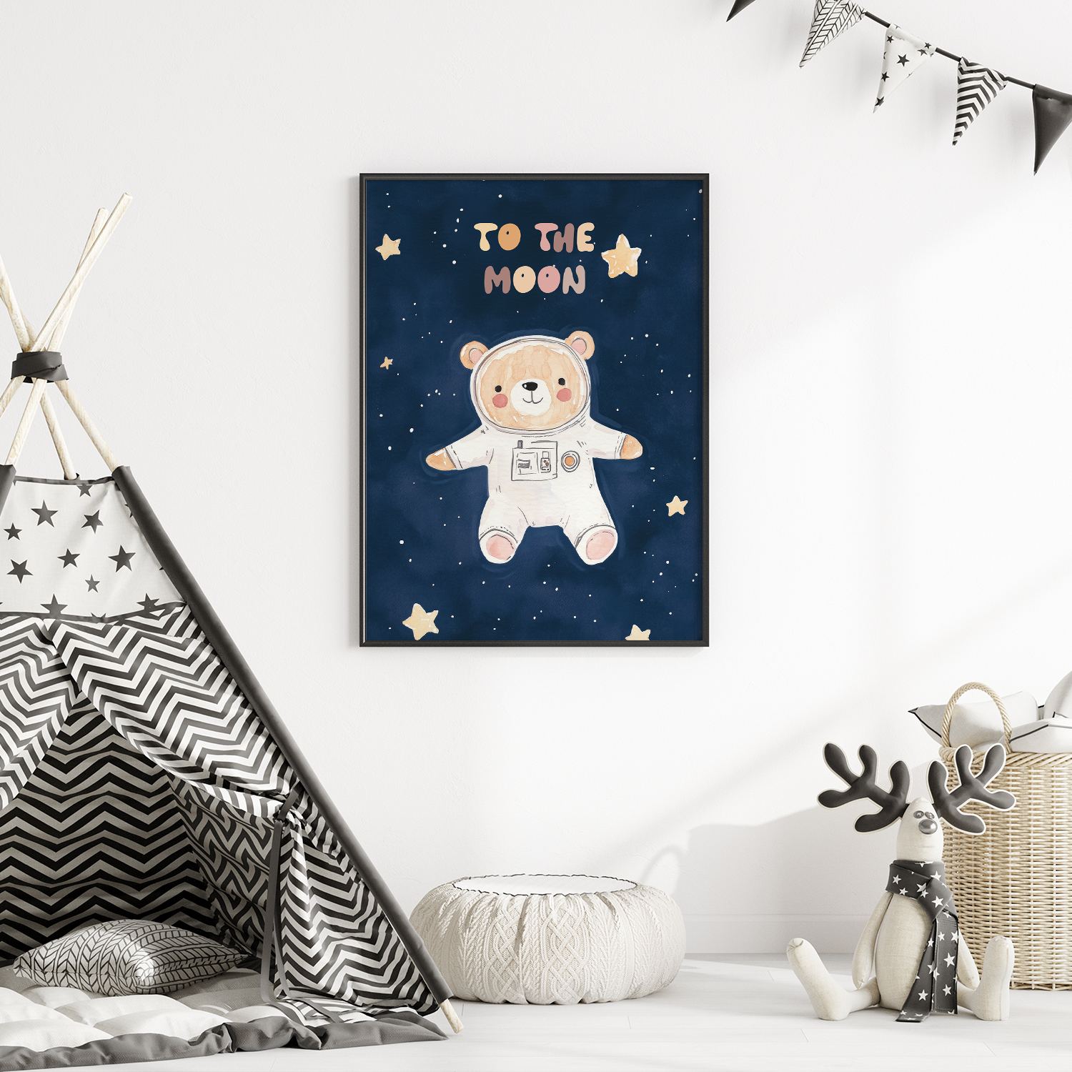 Poster - Vers la lune ours