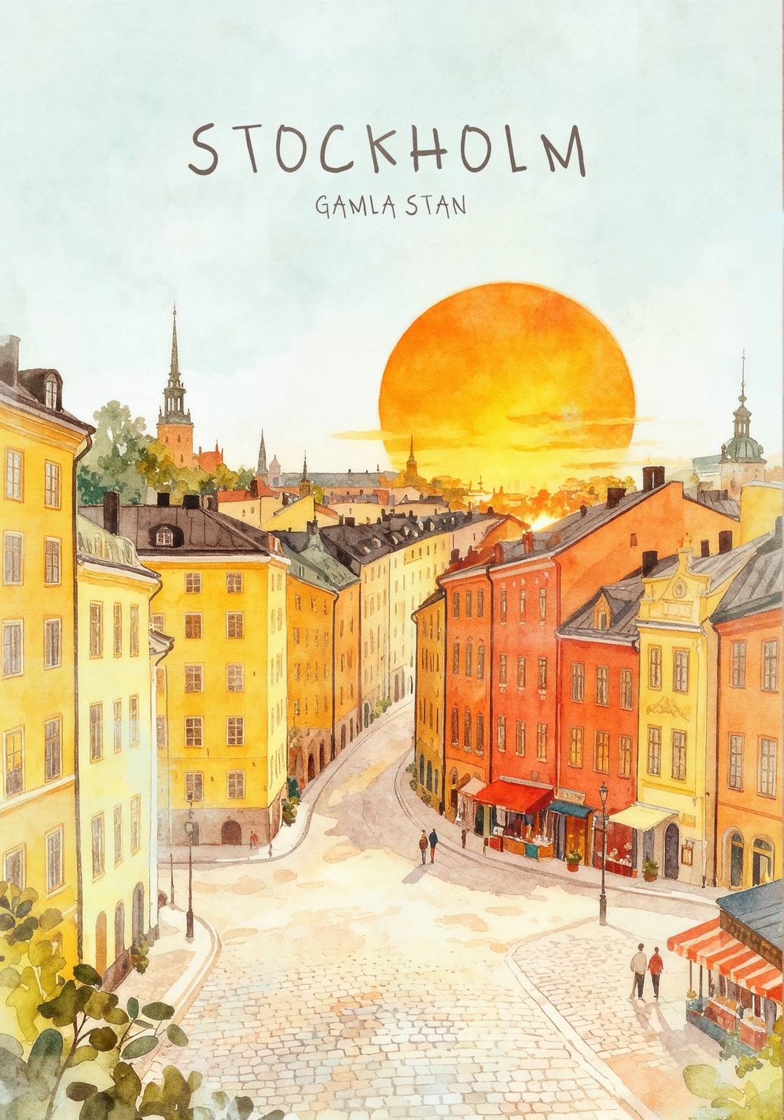 Poster - Stockholm Gamla Stan