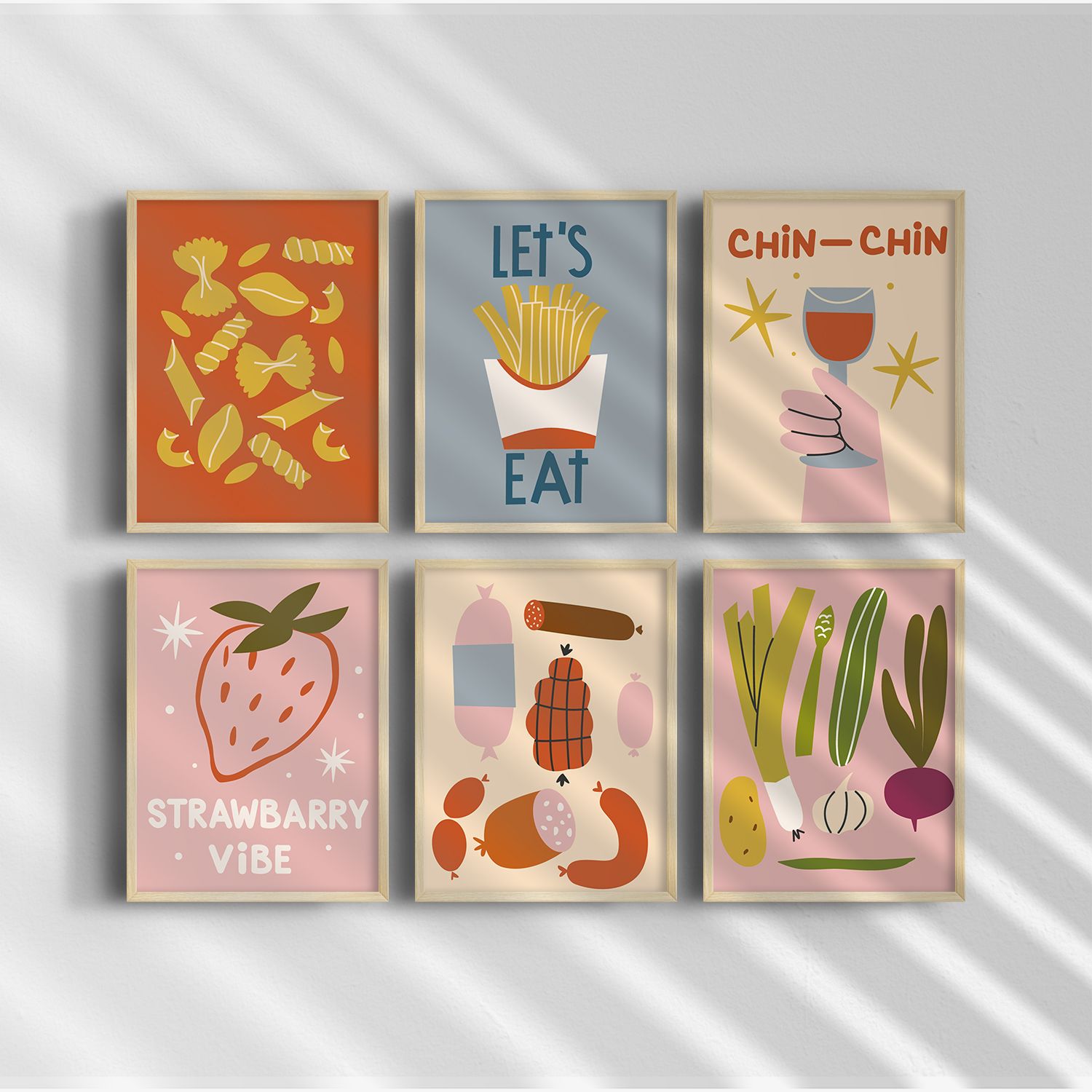 Affiche - Let's Eat Collection / Ensemble de 6