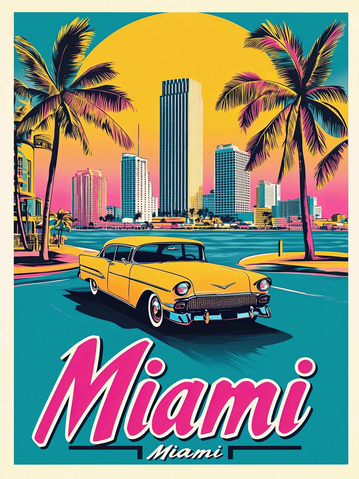 Affiche - Ambiance Miami