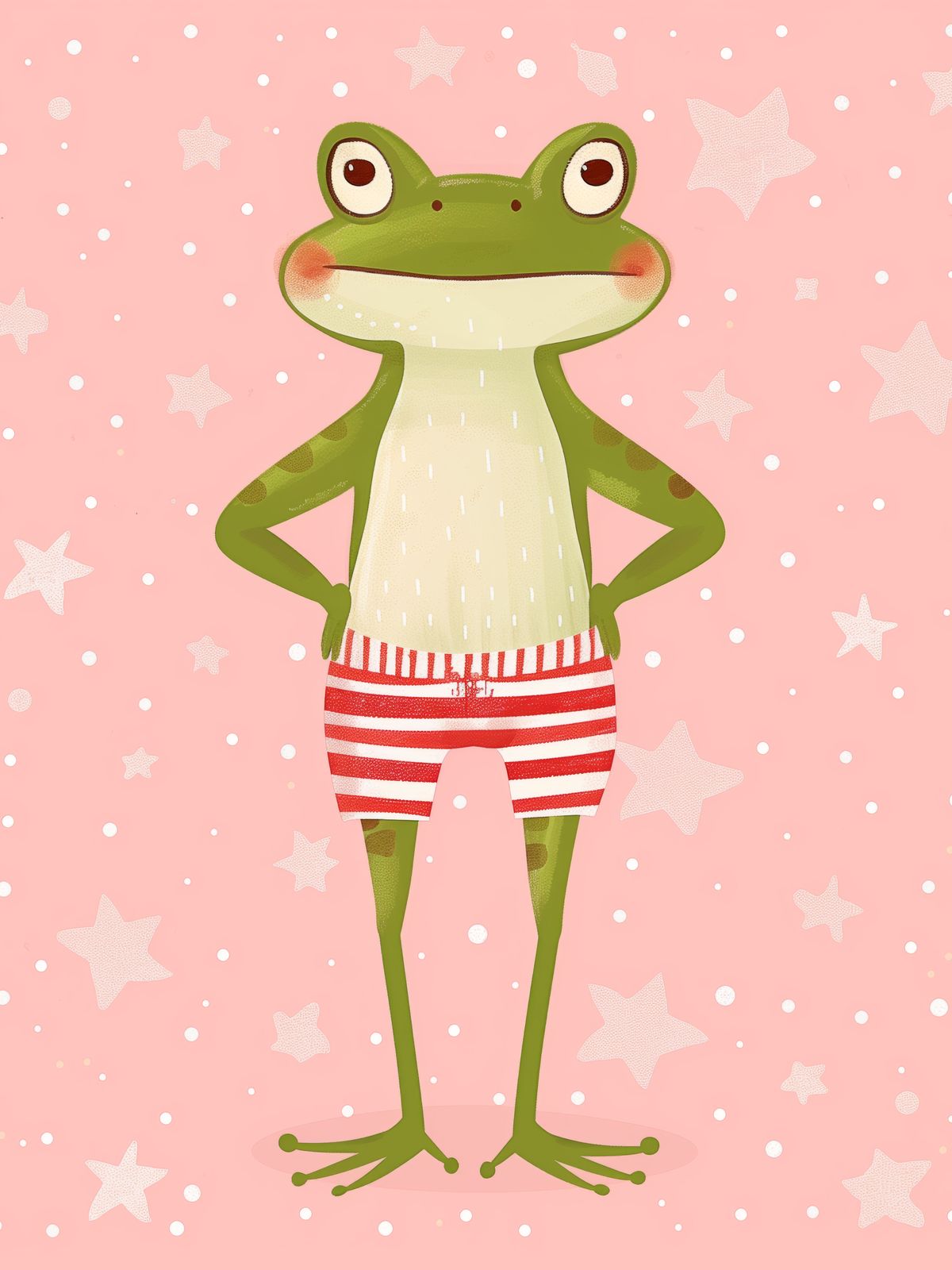 Affiche - Grenouille en Short