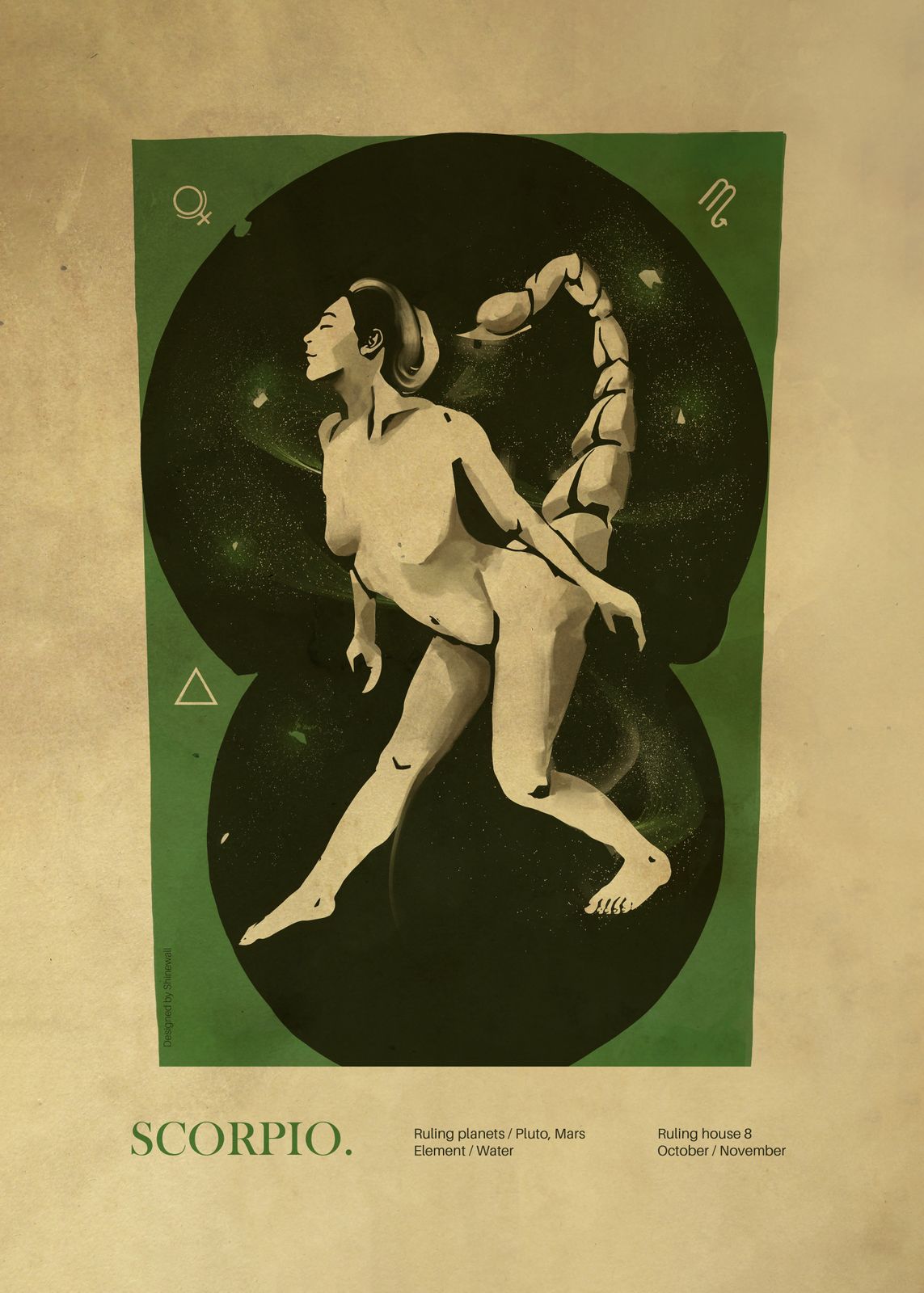 Affiche - Art du Signe Scorpion