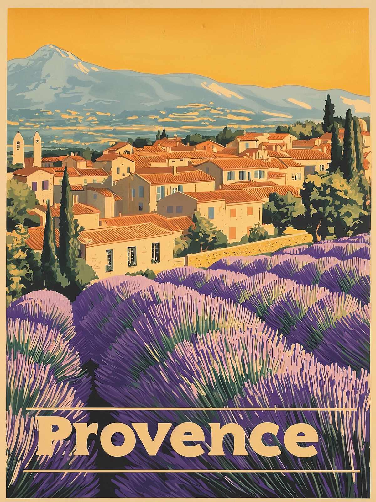 Affiche - Paysage de Provence