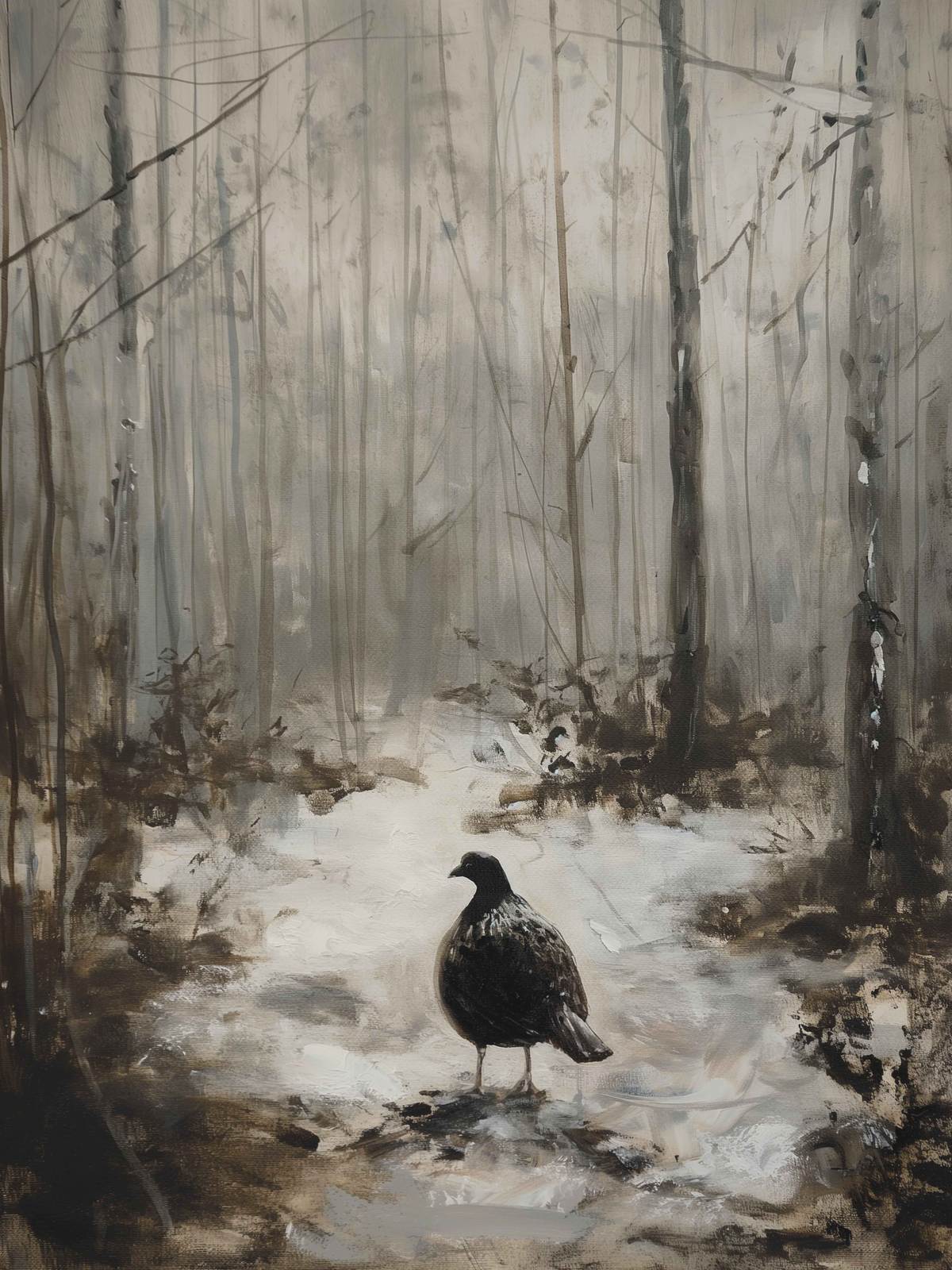 Affiche - Oiseau de la forêt