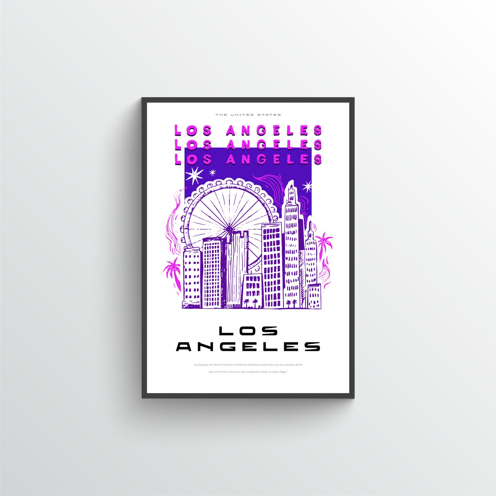 Affiche de voyage de Los Angeles