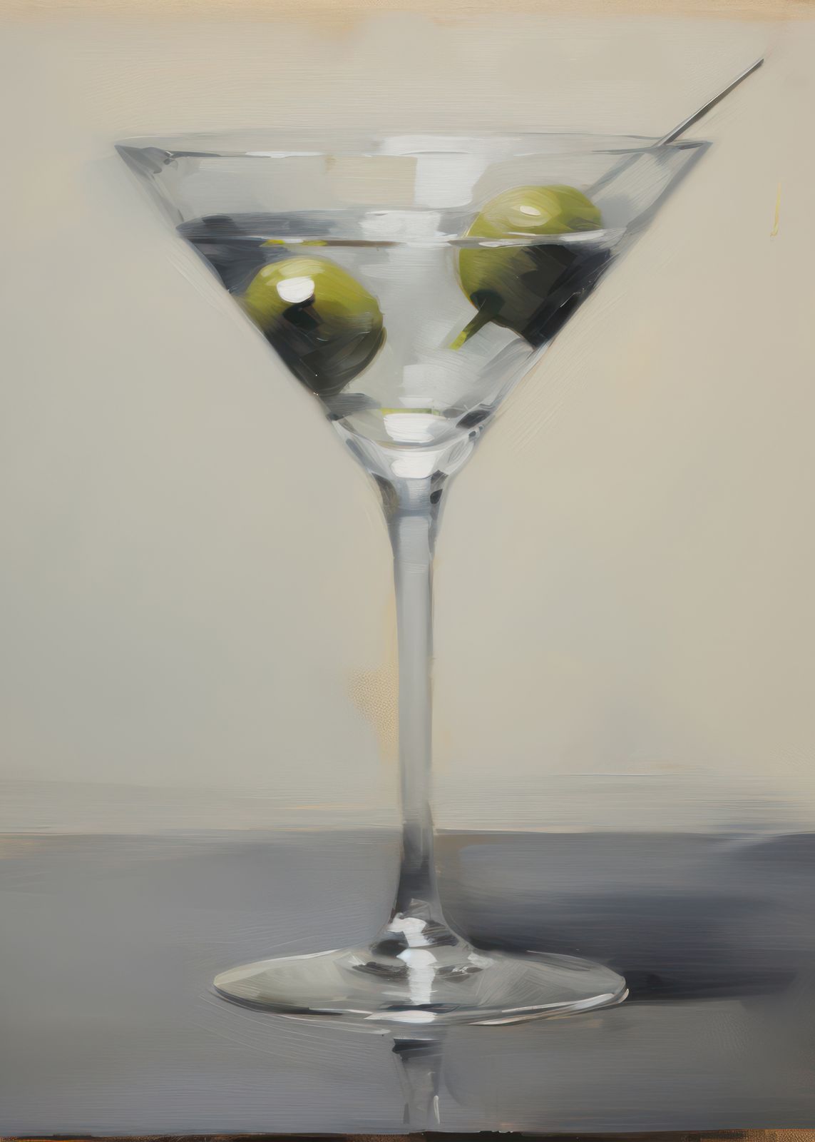 Affiche - Martini Cocktail