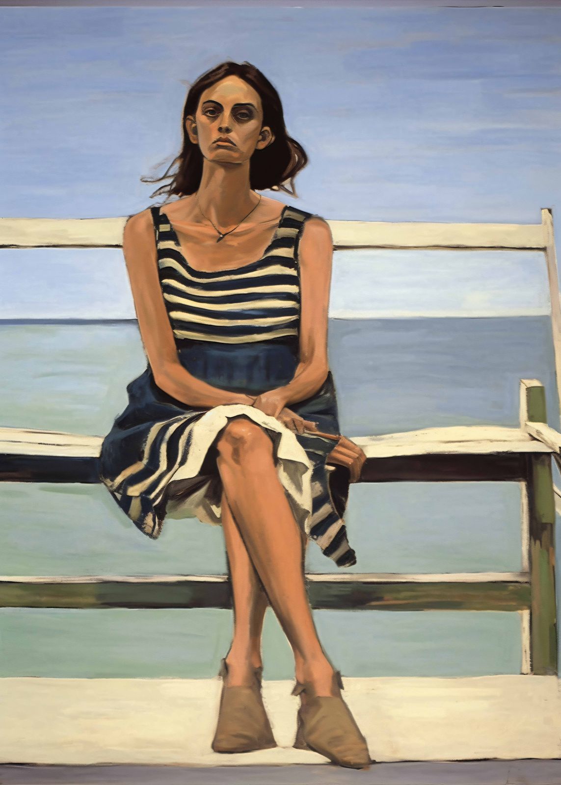 Affiche - Femme sur un Banc