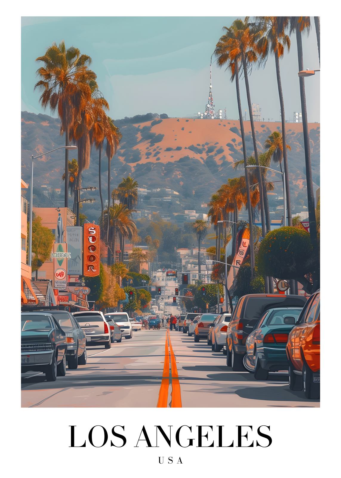 Affiche - Los Angeles Skyline