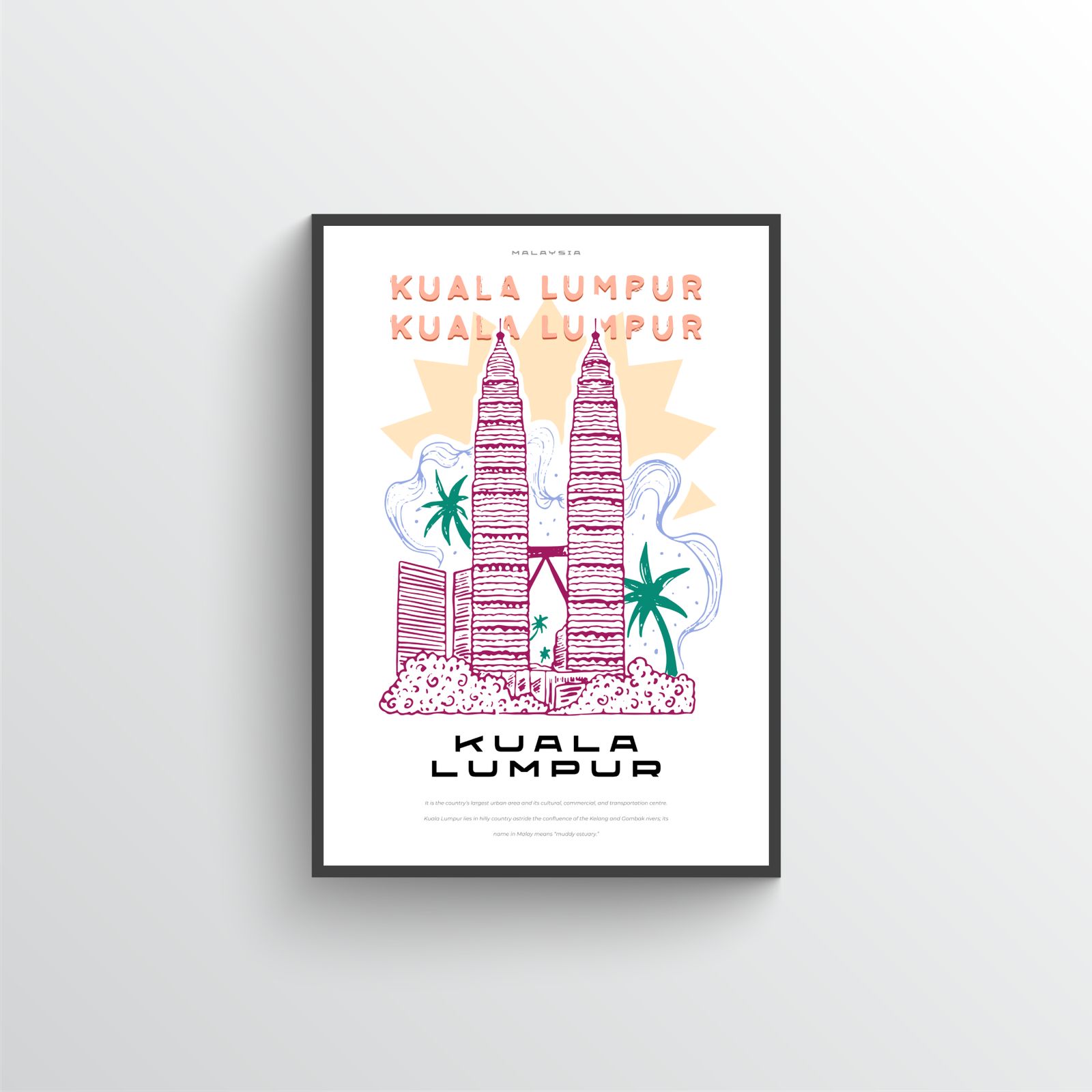 Poster de la Skyline de Kuala Lumpur