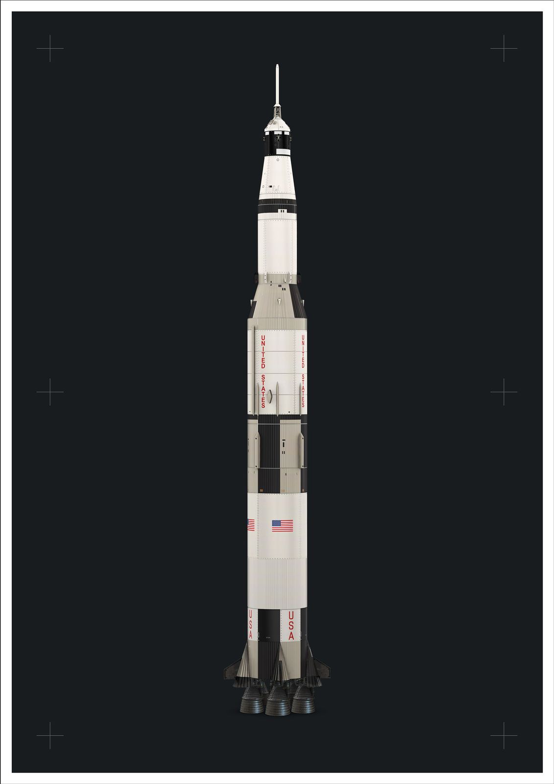 Affiche - Fusée Saturn V