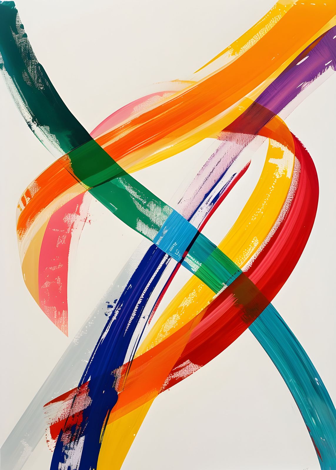 Poster - Œuvre d'Art Abstraite Colorée