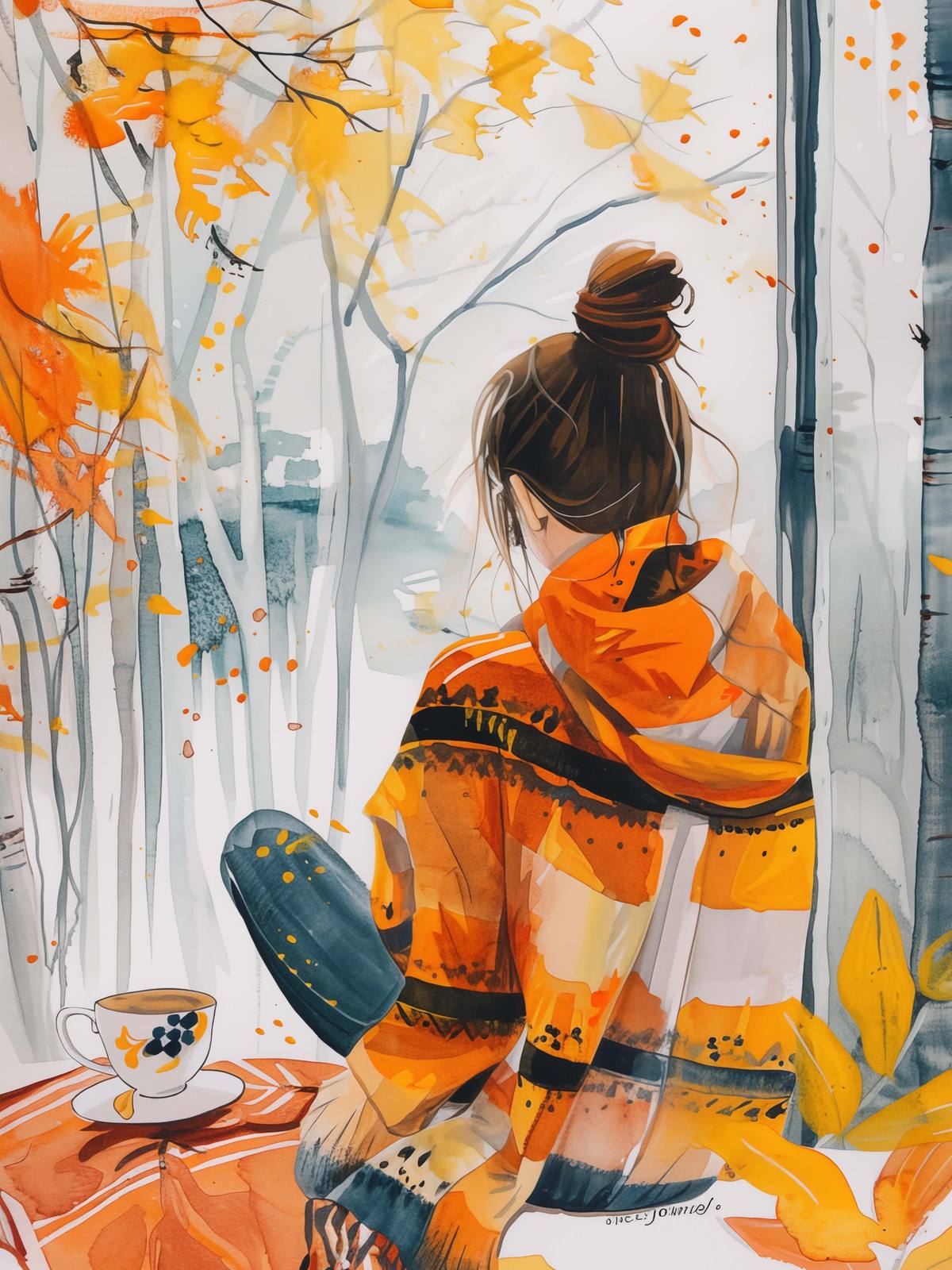 Affiche - Réflexion d'automne