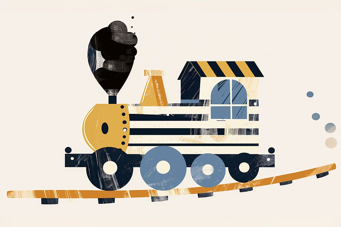 Poster - Illustration de Train