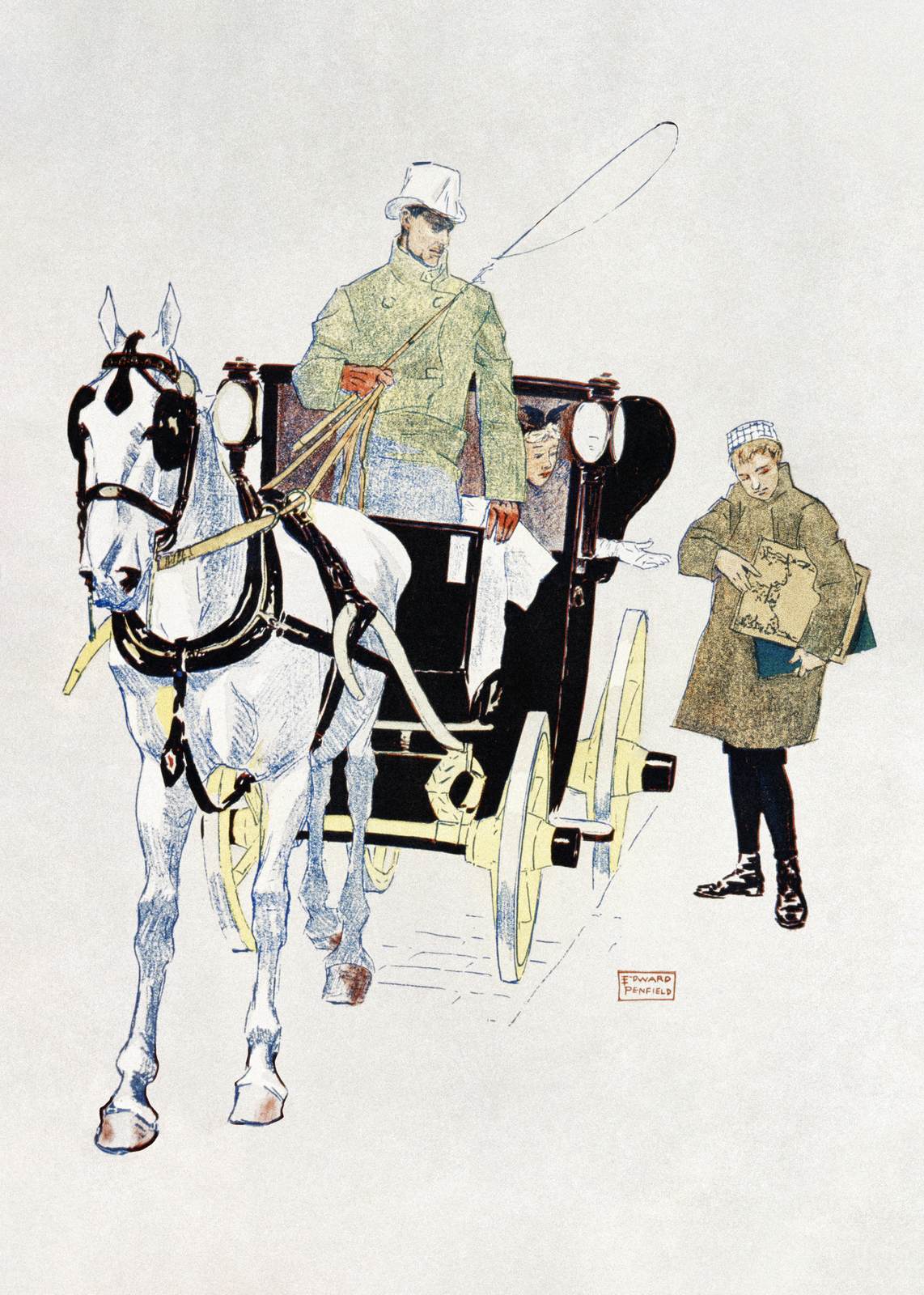 Affiche - Carrosse Vintage par Edward Penfield