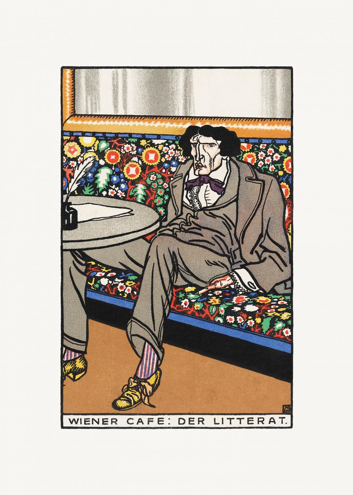 Affiche - Wiener Cafe: Der Litterat