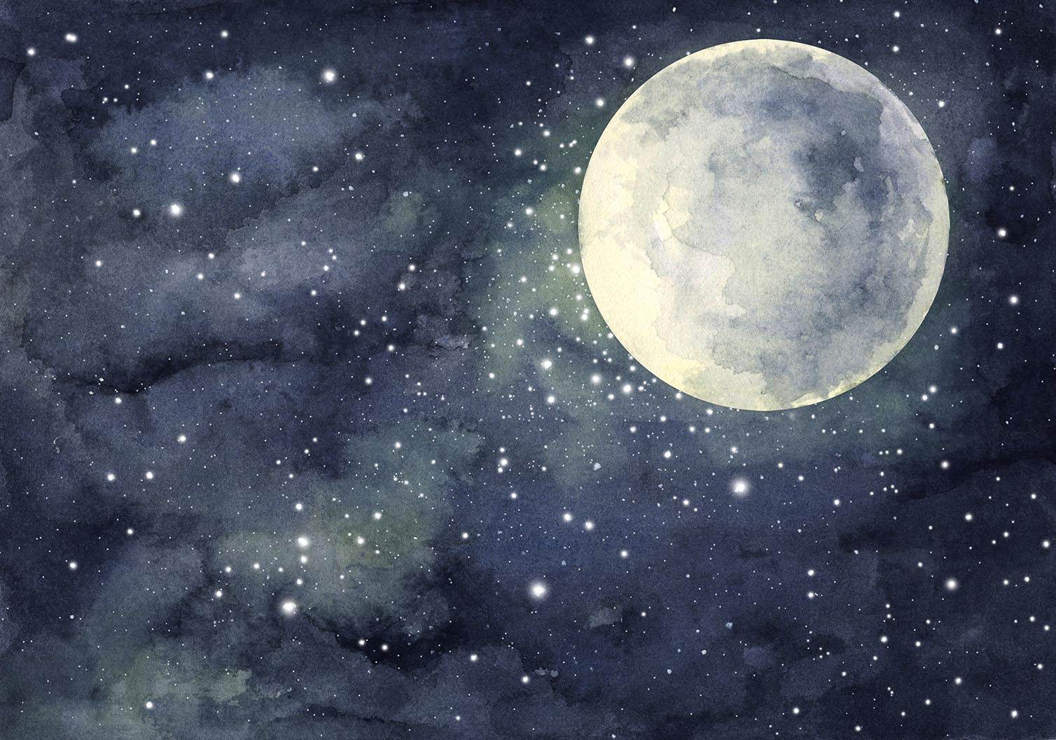 Affiche - Ciel Nocturne au Clair de Lune