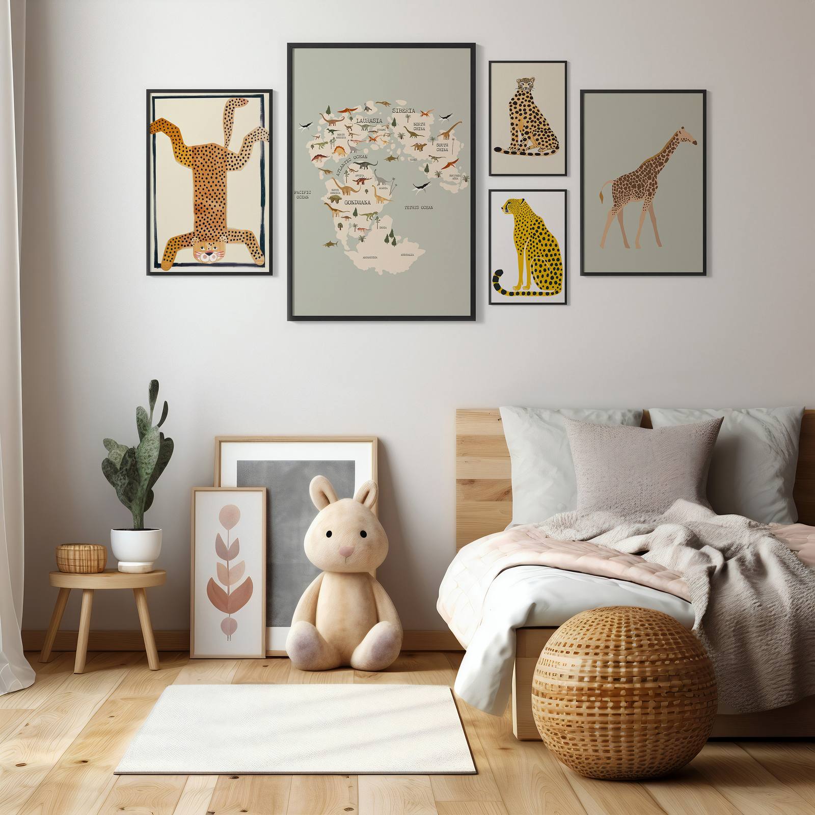 Affiche - Collection d'art animalier / Ensemble de 5
