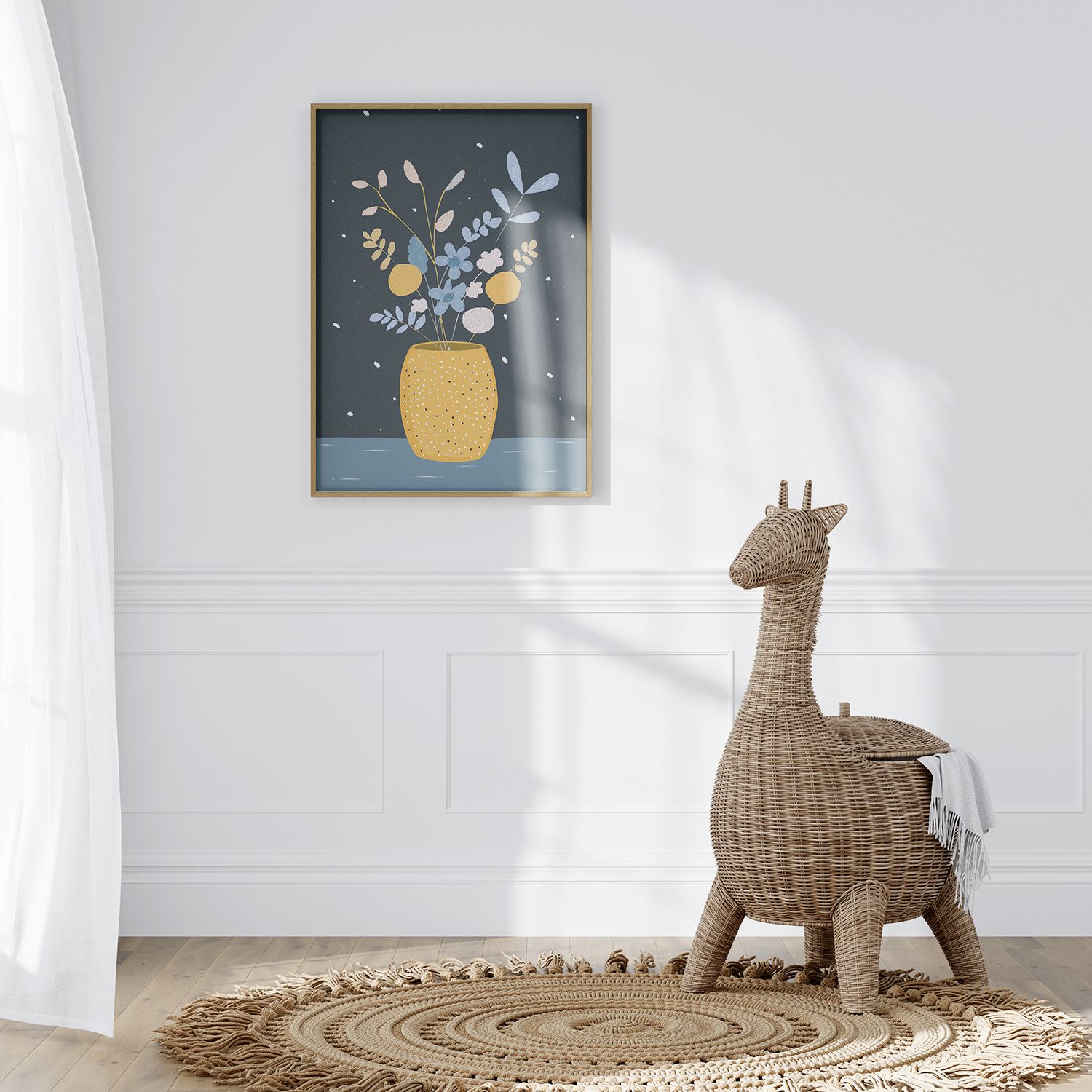 Affiche - Illustration de Vase Floral