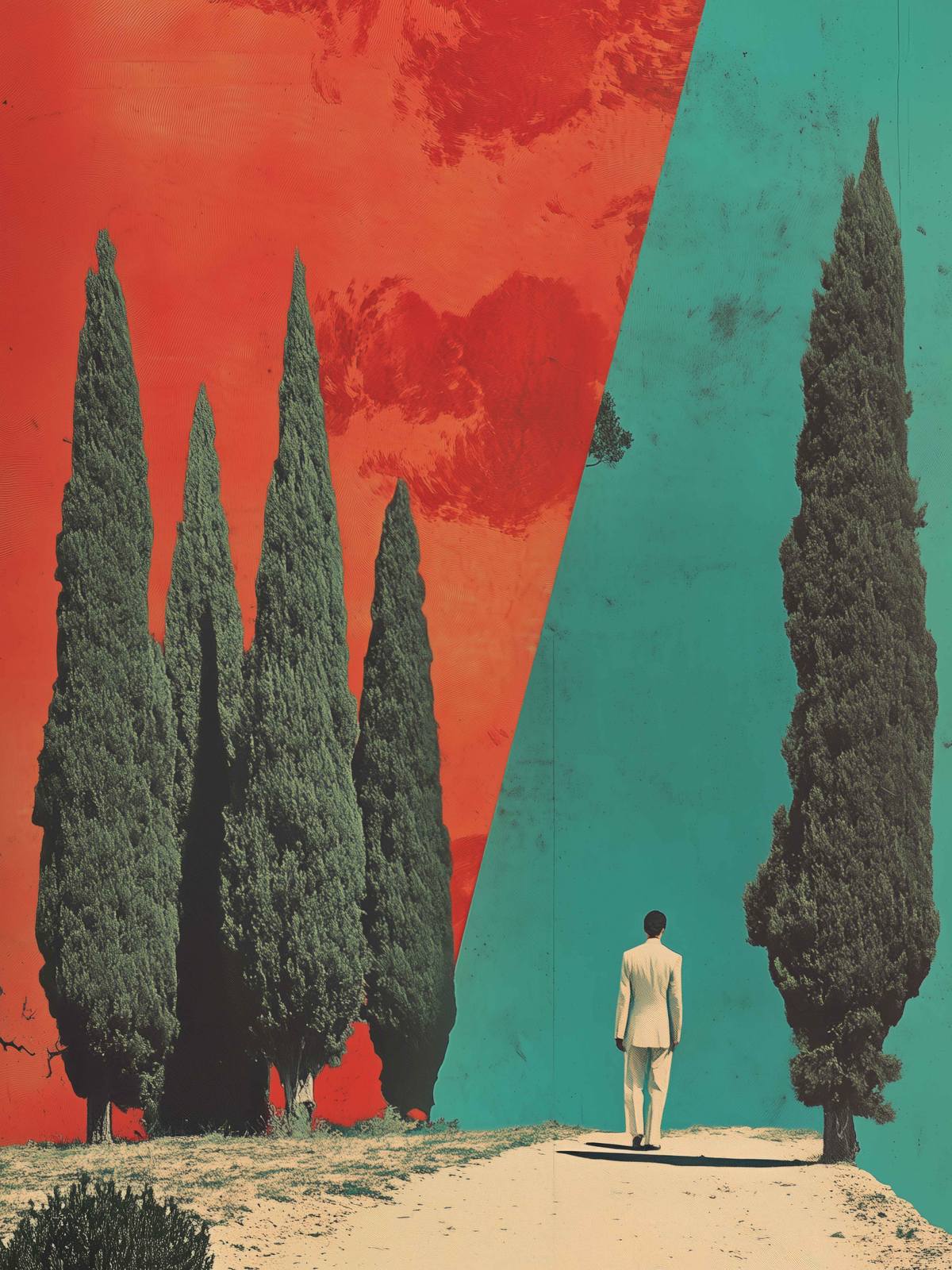 Affiche - Chemin de Cyprès