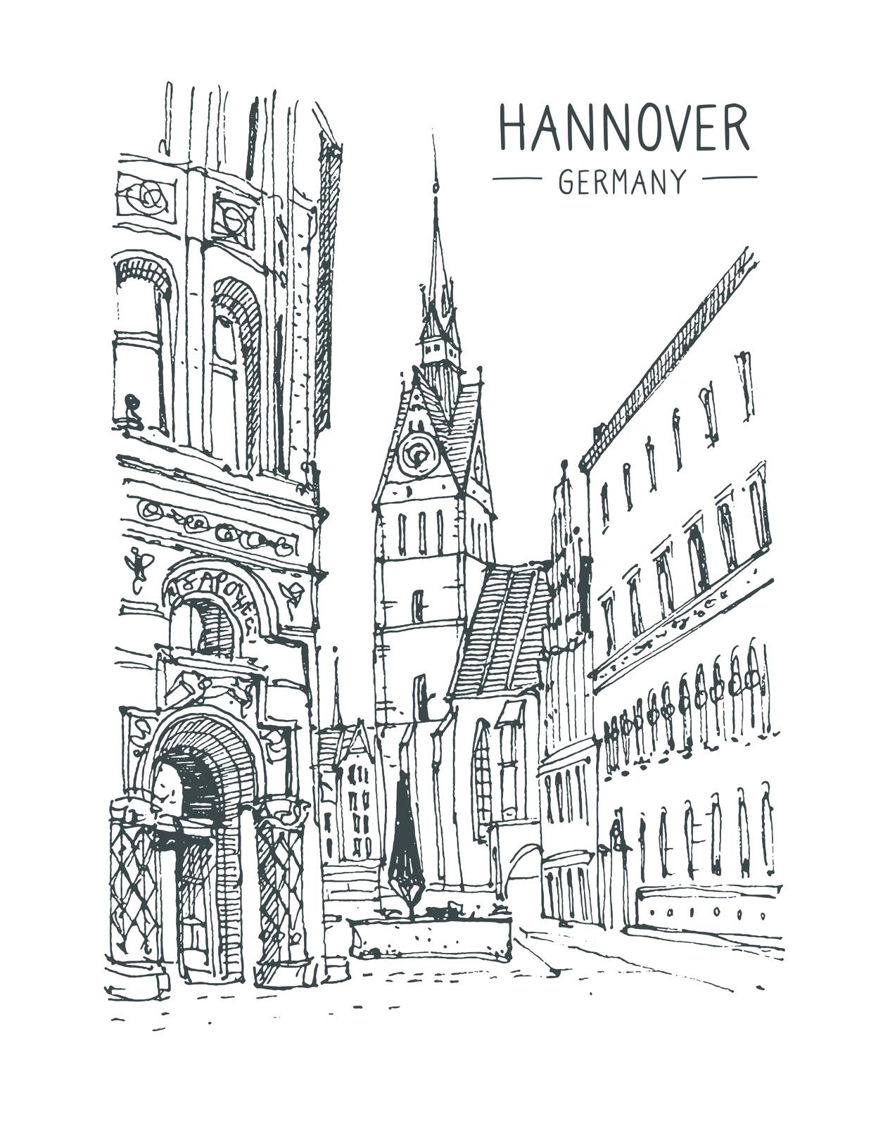 Affiche de Hanovre - Simple