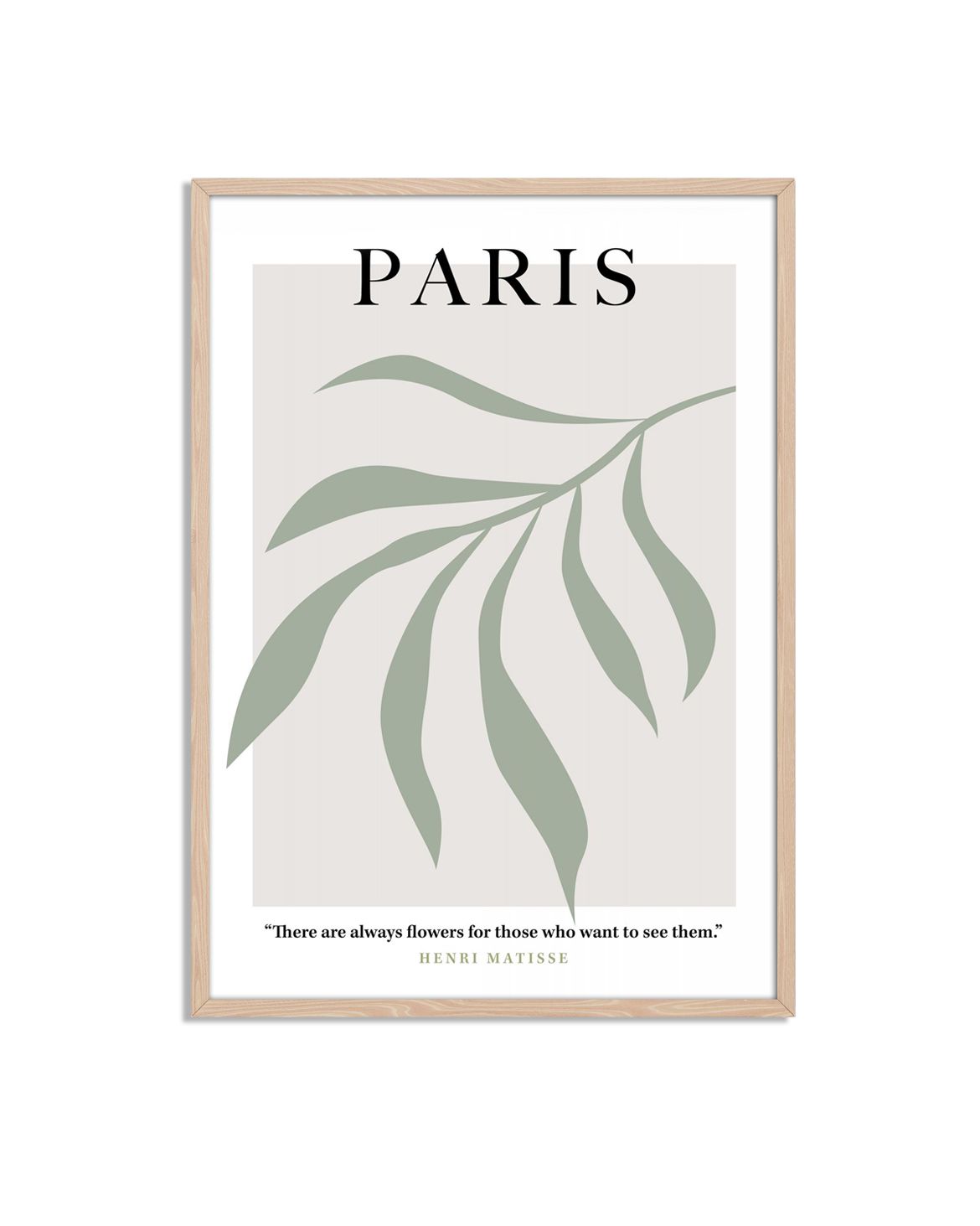 Affiche Citation Botanique Paris