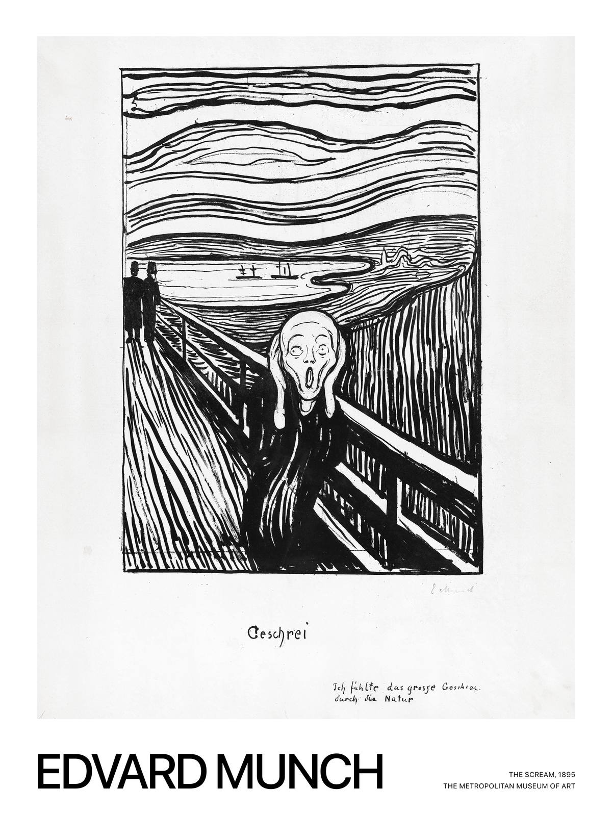Affiche - Le Cri par Edvard Munch