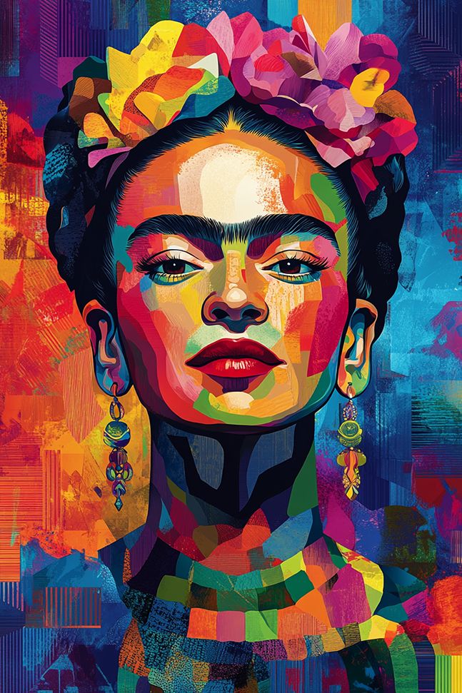 Poster - Frida Kahlo Vibrant