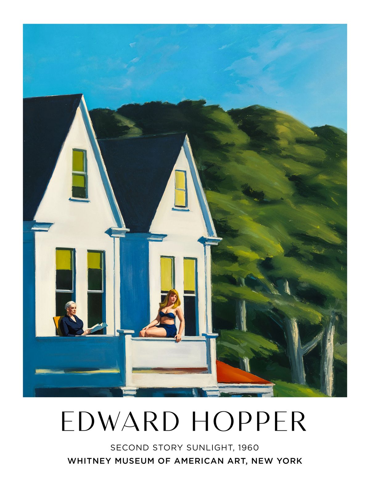 Poster - Second Story Sunlight par Edward Hopper