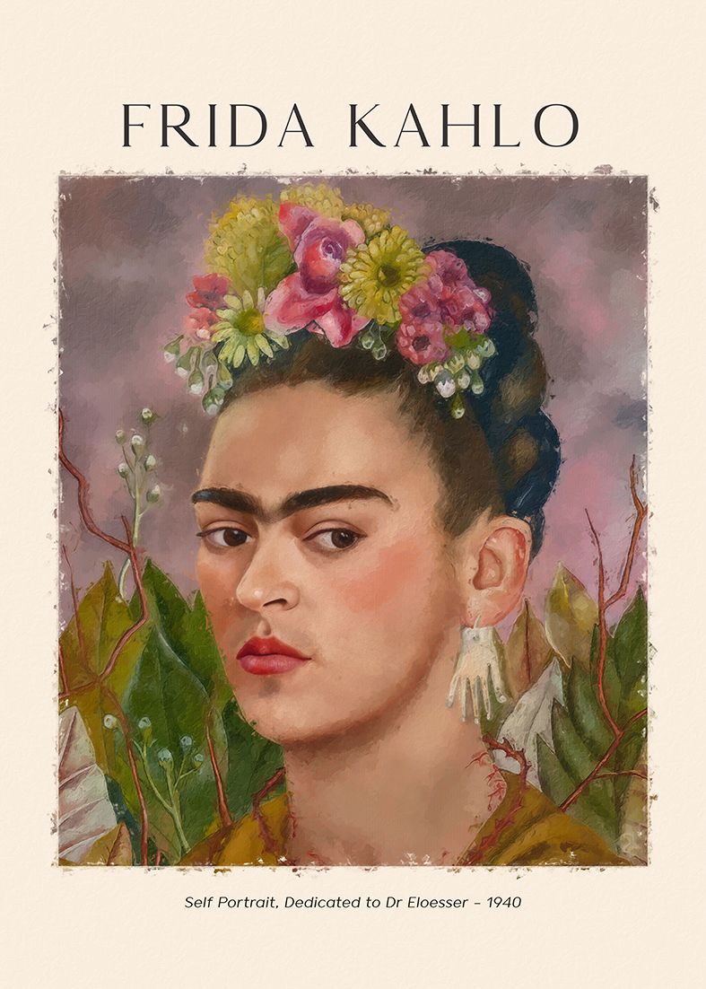Affiche - Frida Kahlo Autoportrait