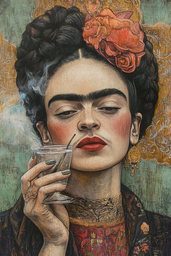 Poster - Portrait de Frida Kahlo