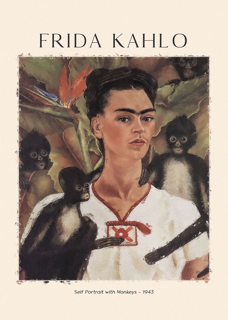 Affiche - Frida Kahlo Autoportrait