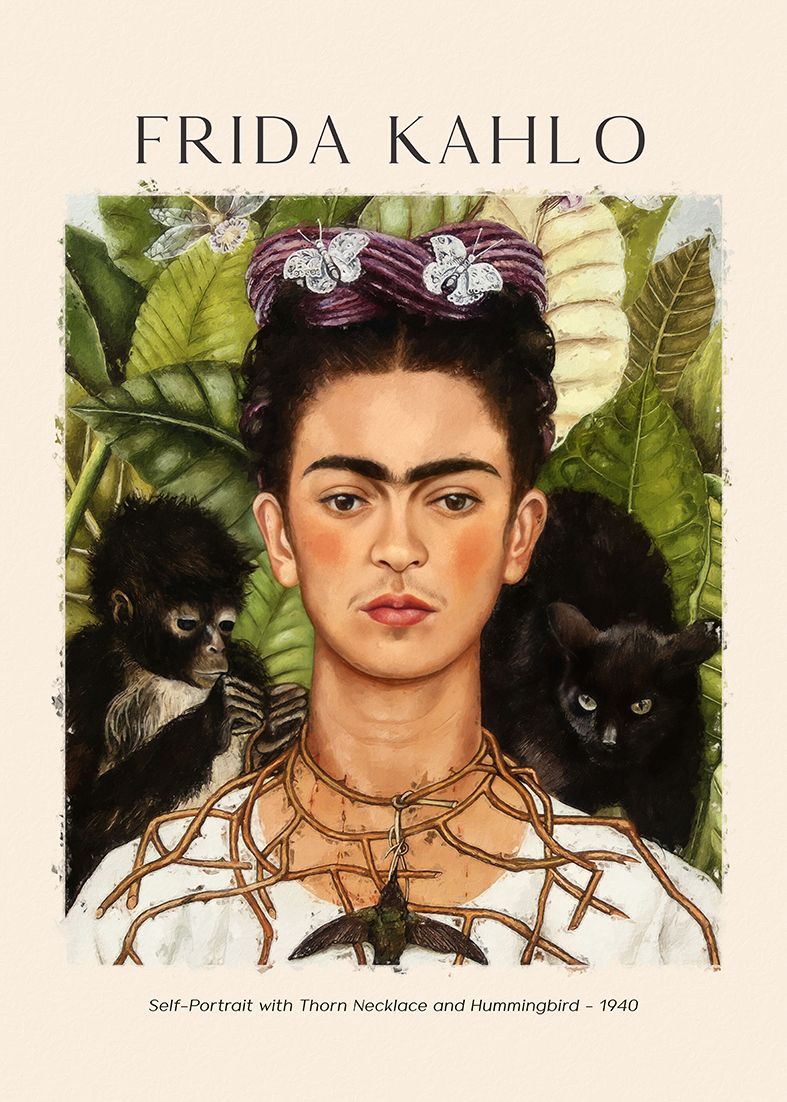 Affiche - Autoportrait de Frida Kahlo