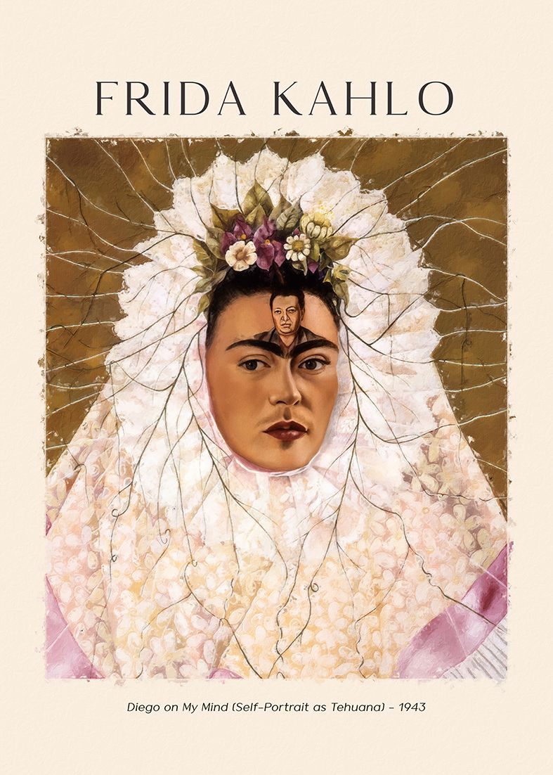 Affiche - Autoportrait de Frida Kahlo