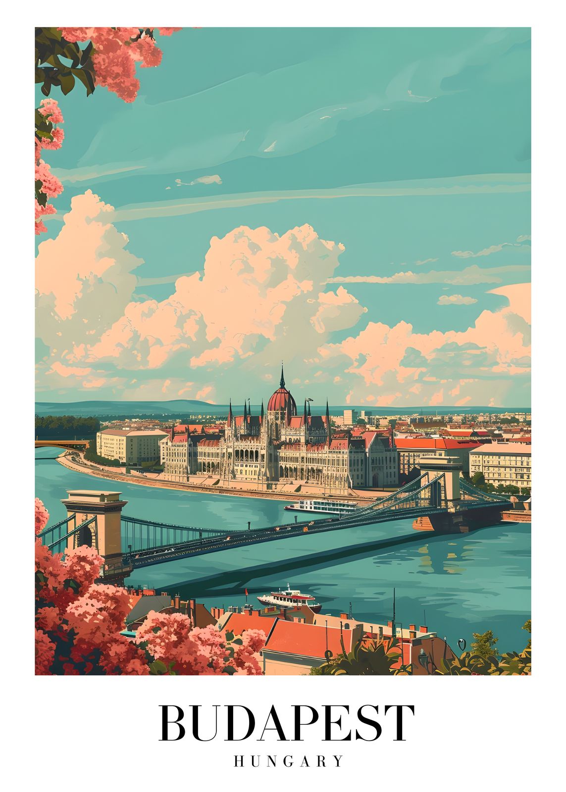 Affiche - Budapest Hongrie