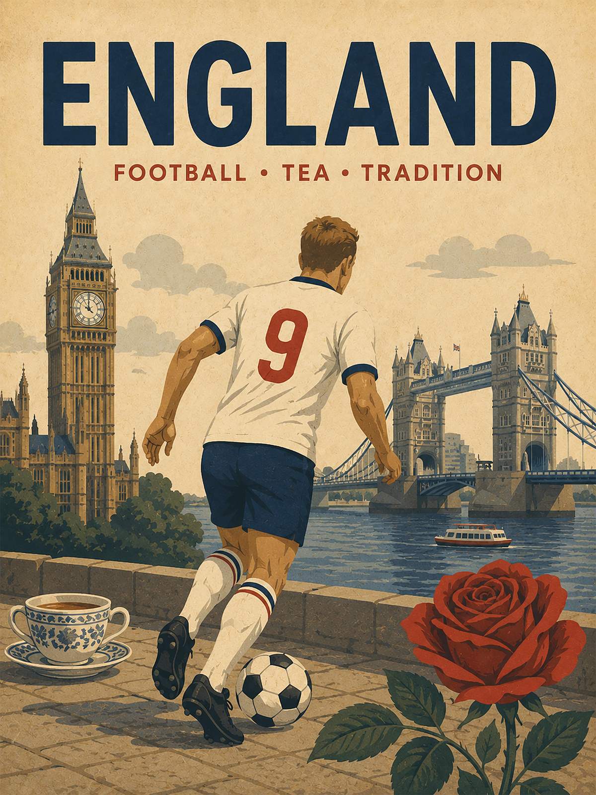 Affiche - Tradition du football anglais