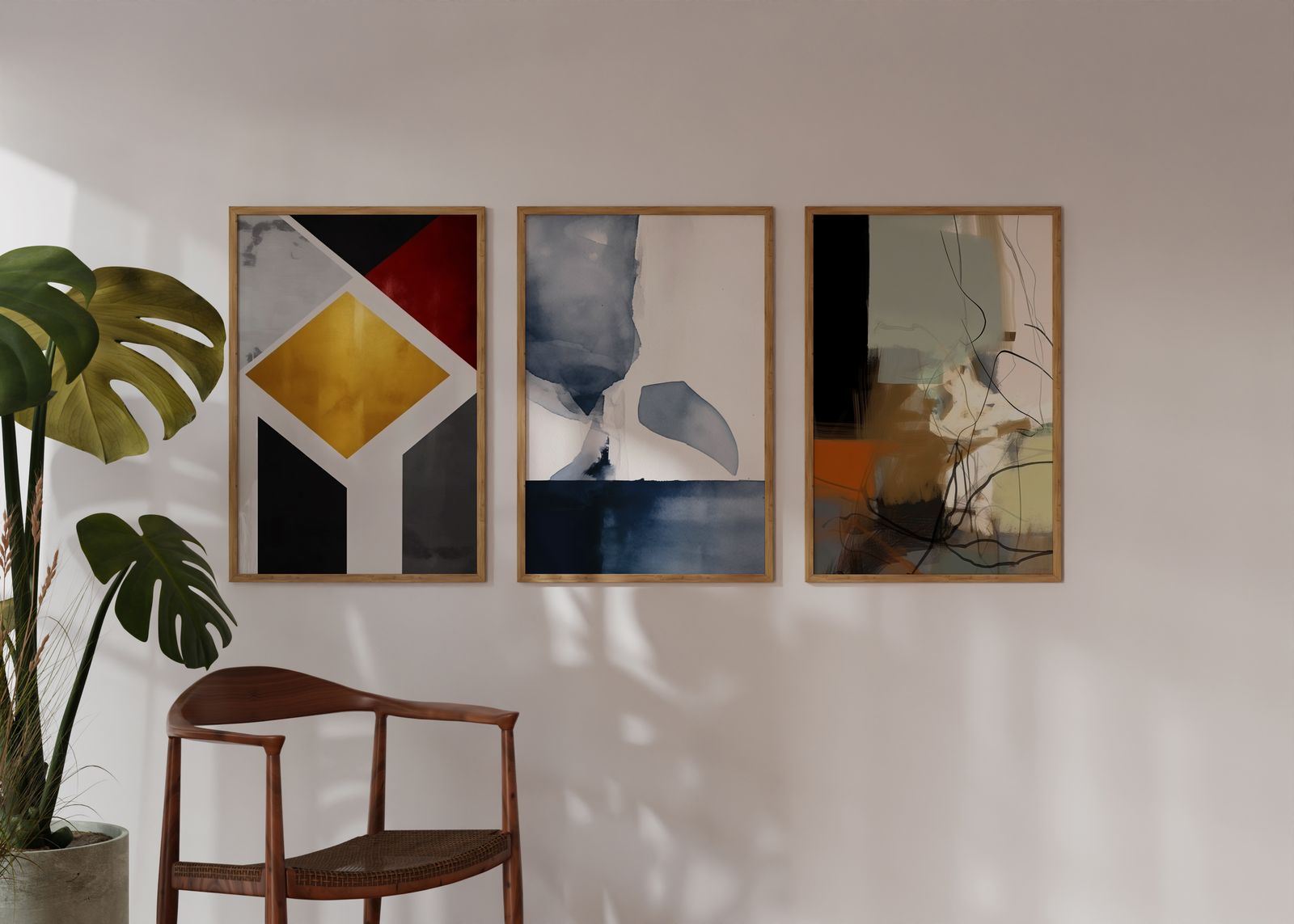 Affiche - Ensemble Artistique Abstrait De 3