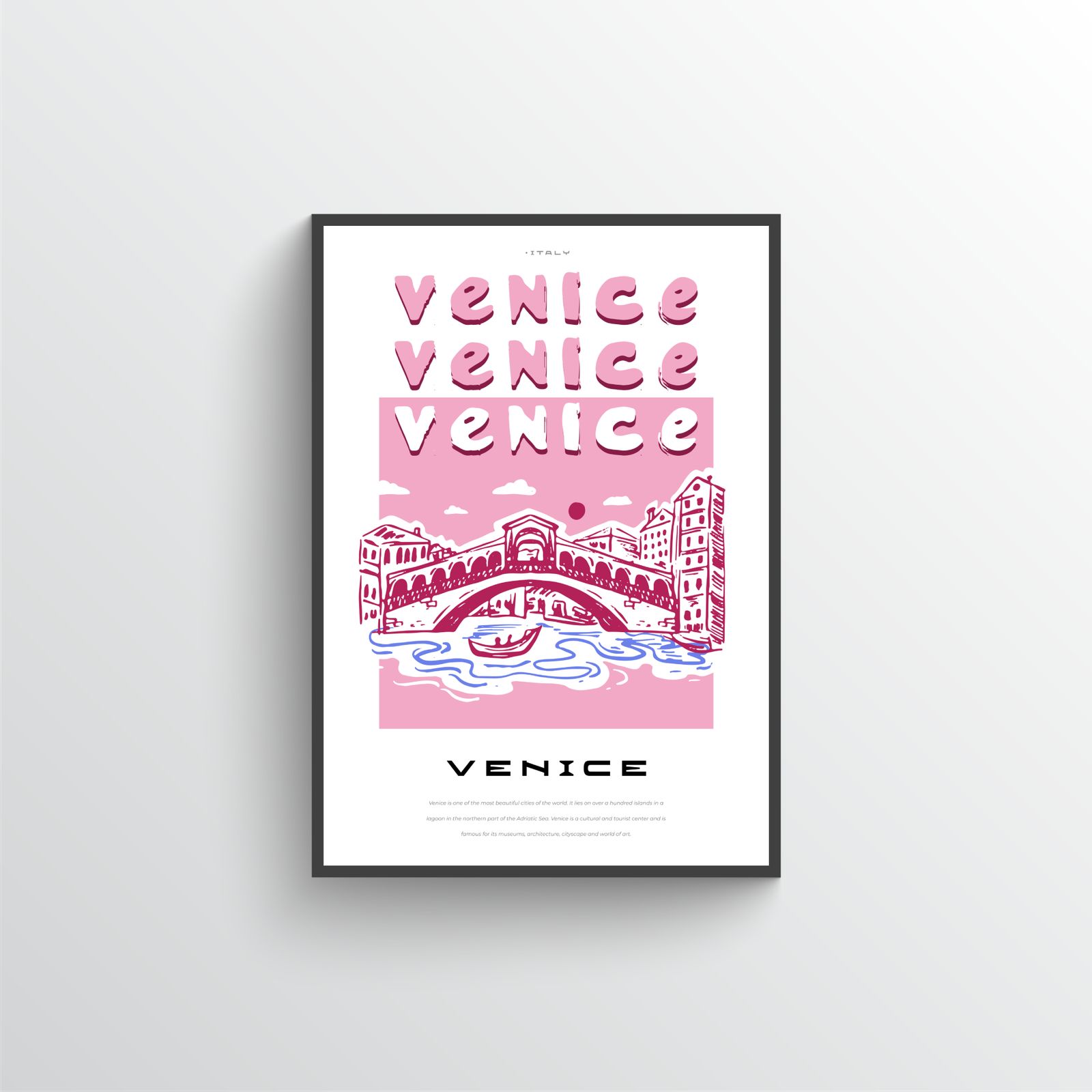 Affiche de Venise - Seul