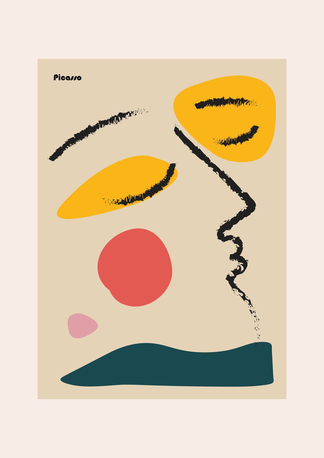 Affiche - Visage de Picasso