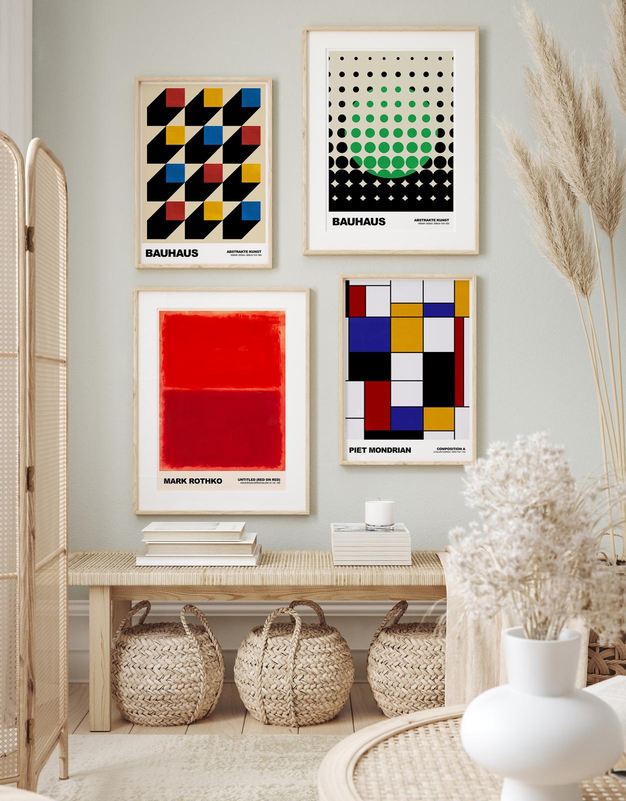 Affiche - Collection d'art Bauhaus / Ensemble de 4