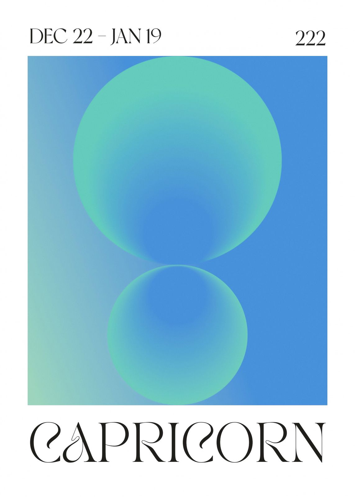 Poster - Capricorne Astrologie