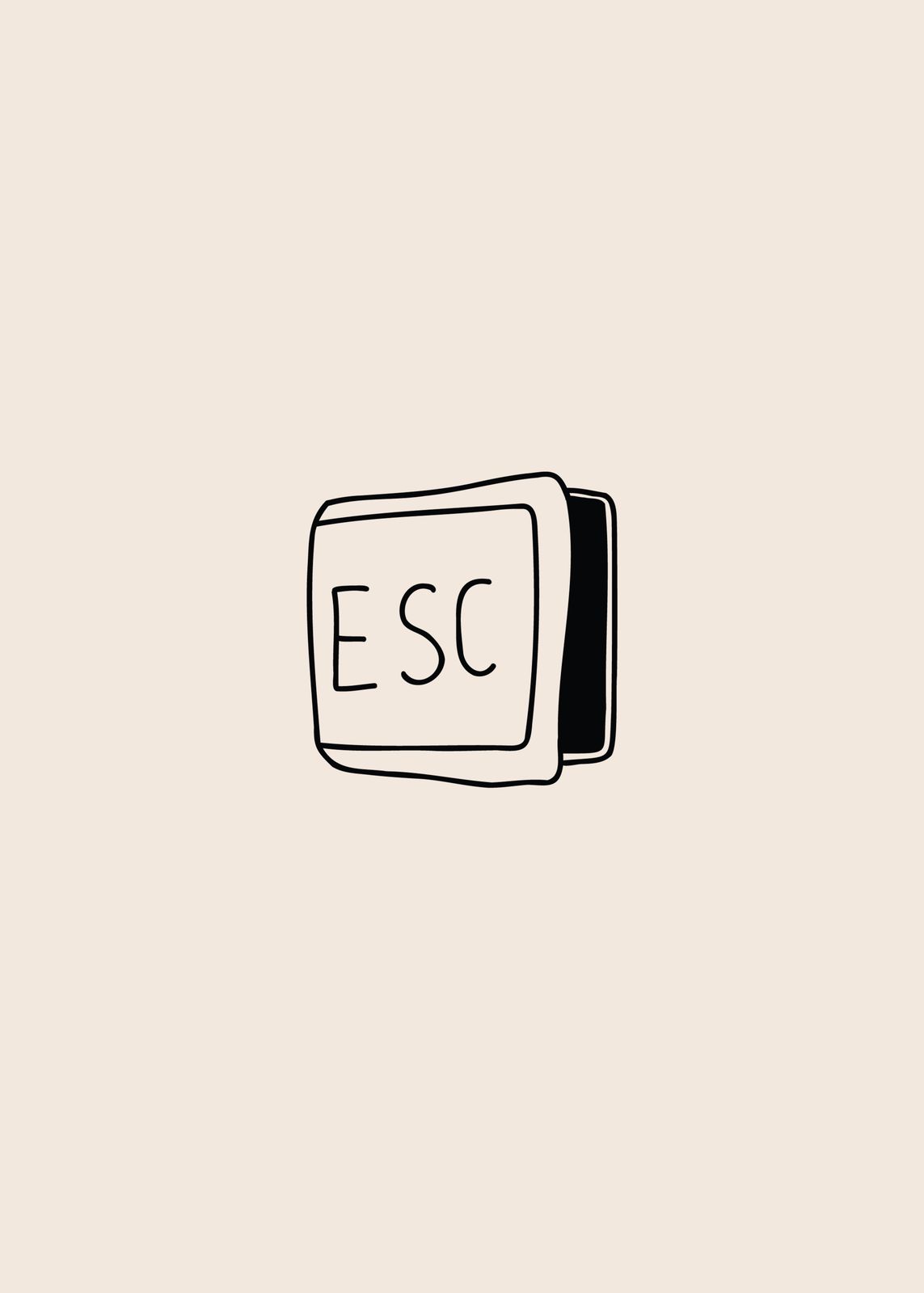 Affiche - Design de touche ESC