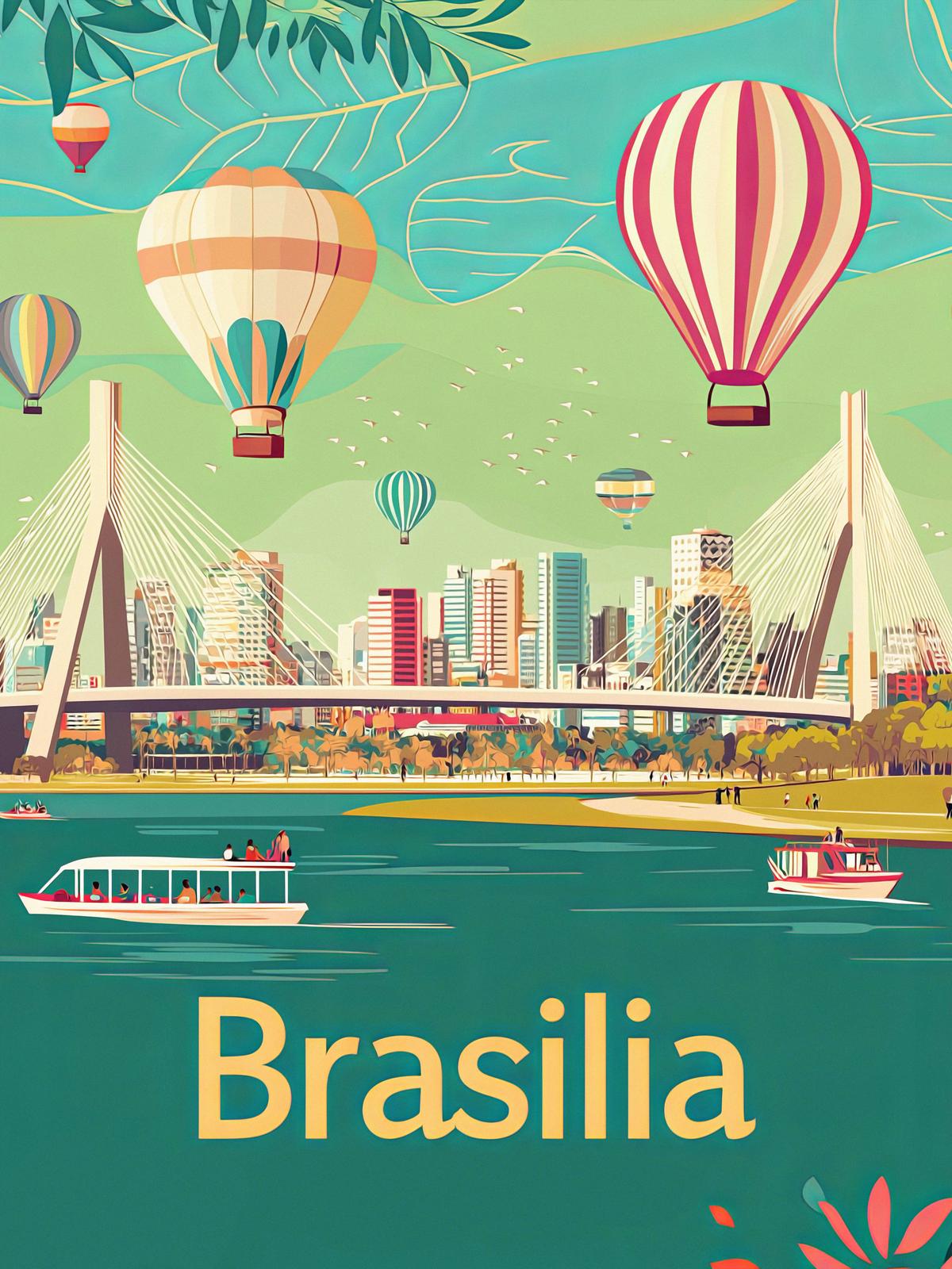 Affiche - Art de Voyage Brasilia