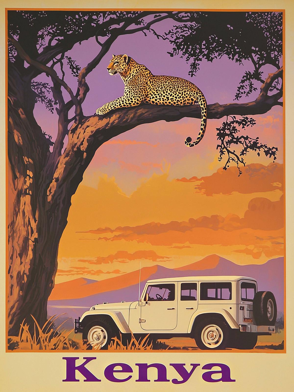 Affiche - Aventure Safari au Kenya