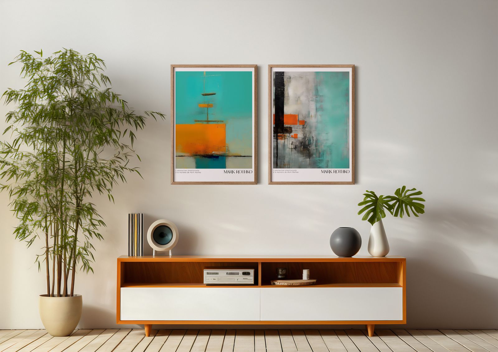 Poster - Emotional Abstraction by Mark Rothko / Set of 2