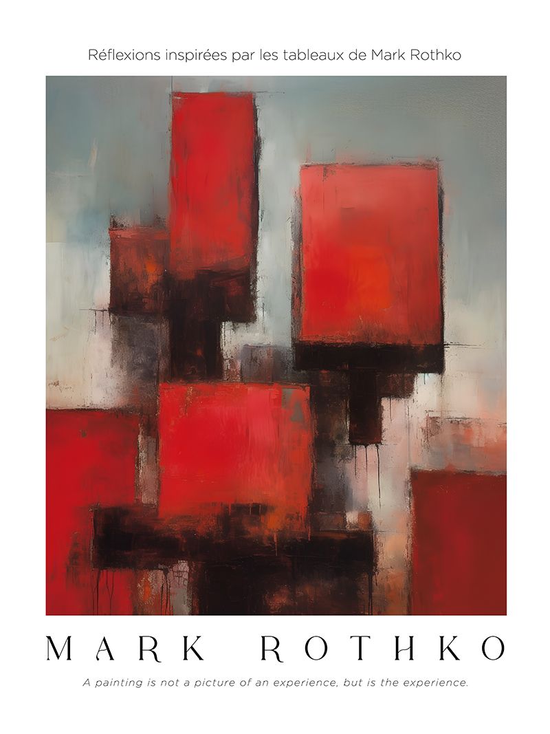 Affiche - Inspiré par Mark Rothko